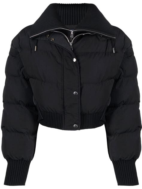 farfetch cropped puffer jacket